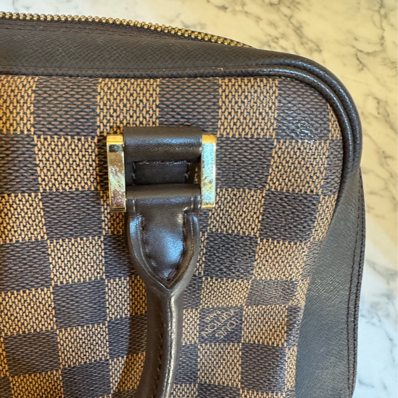 LV咖棋盤格手提包👜-23
