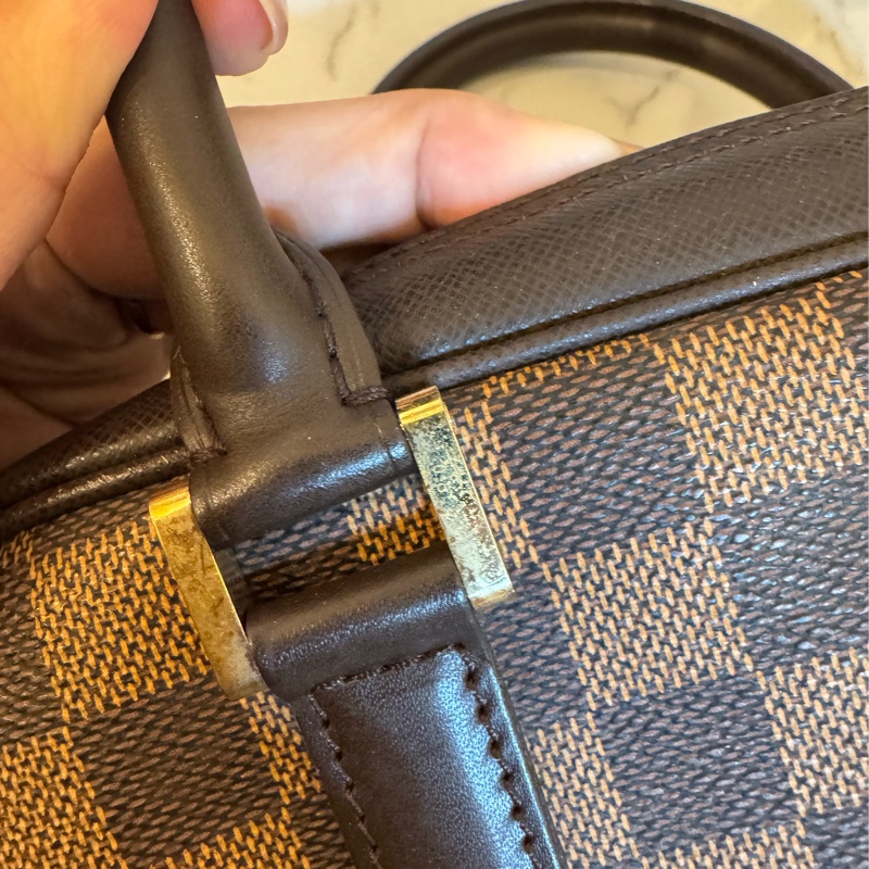 LV咖棋盤格手提包👜-24