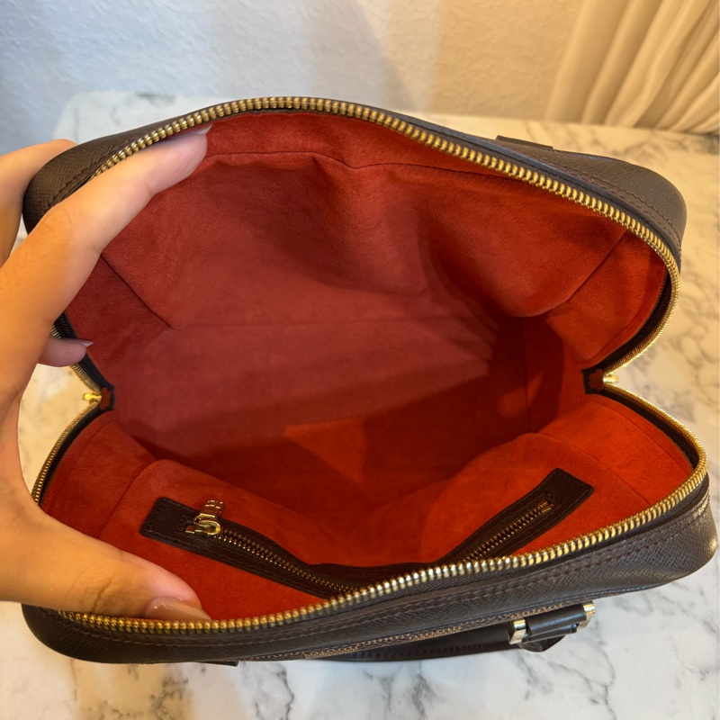 LV咖棋盤格手提包👜-26