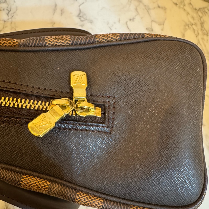LV咖棋盤格手提包👜-33