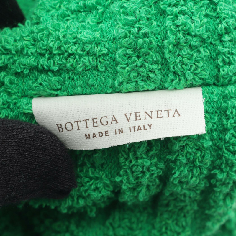 BOTTEGA VENETA Intrecciato 提花托特包堆綠色二手女式-3