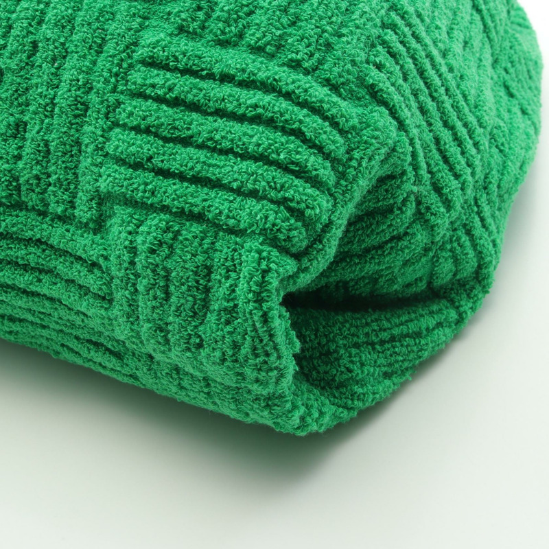 BOTTEGA VENETA Intrecciato 提花托特包堆綠色二手女式-4