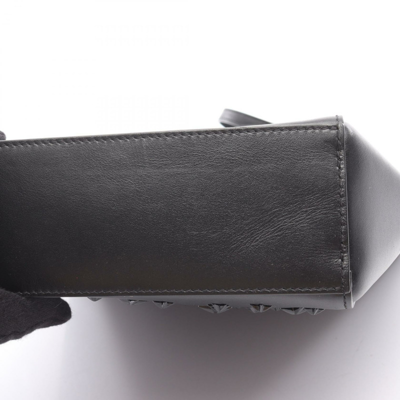 JIMMY CHOO BRIA TOTE N/S 肩包 托特包 皮革 黑色 二手 女士 斜背包-5