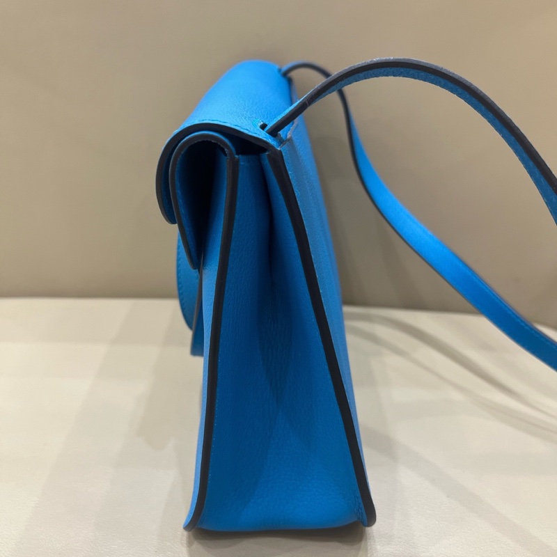 🌈Hermes💙Halzan 25💙坦桑尼亞藍色銀扣🌟未使用閑置🌈-3