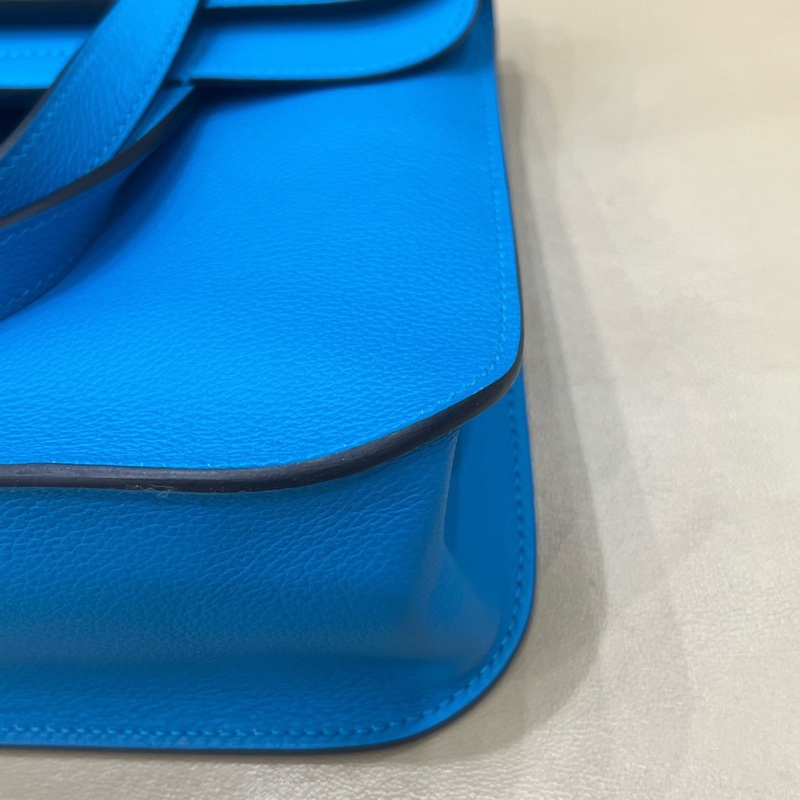🌈Hermes💙Halzan 25💙坦桑尼亞藍色銀扣🌟未使用閑置🌈-5