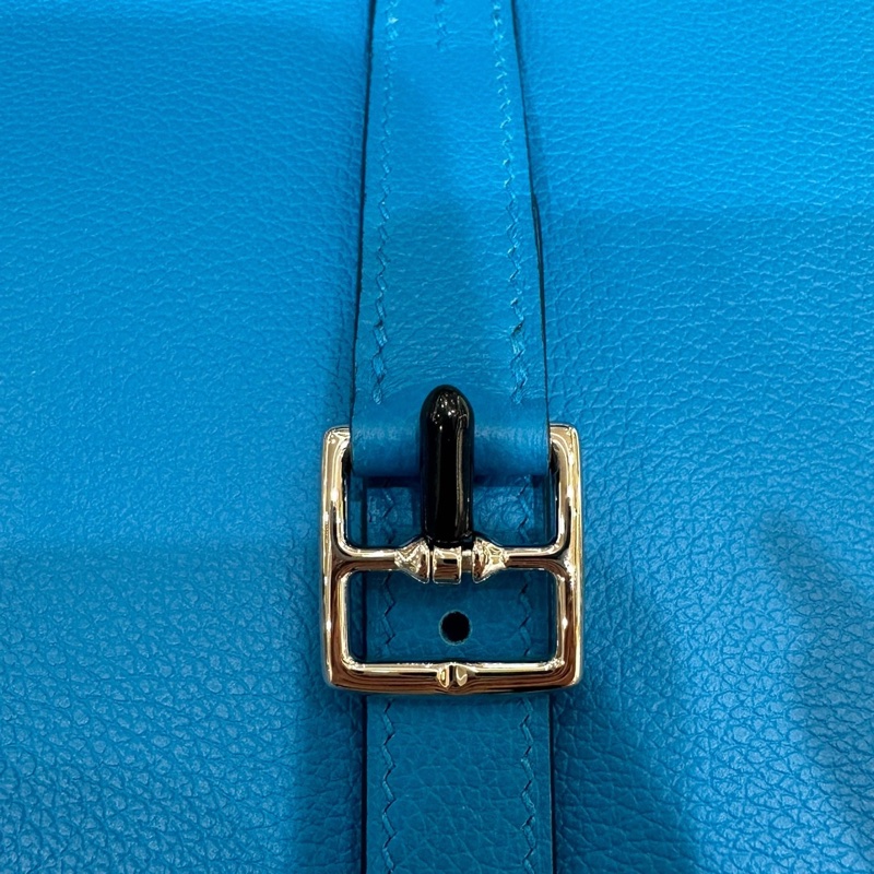 🌈Hermes💙Halzan 25💙坦桑尼亞藍色銀扣🌟未使用閑置🌈-7
