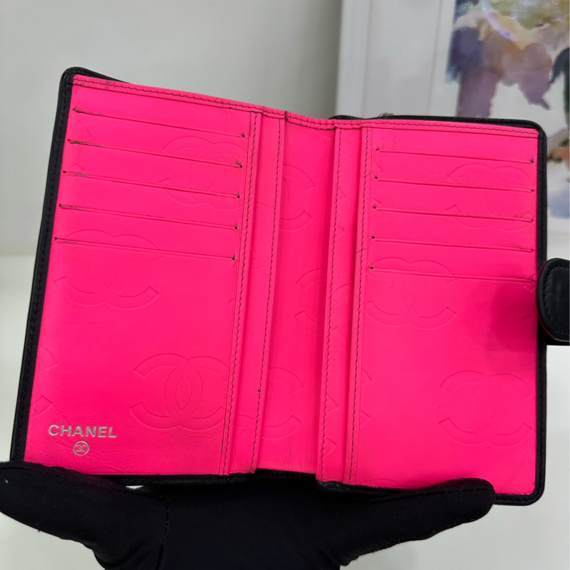 Chanel 香奈兒 康鵬中長款皮夾 12開 尺寸10*15-5