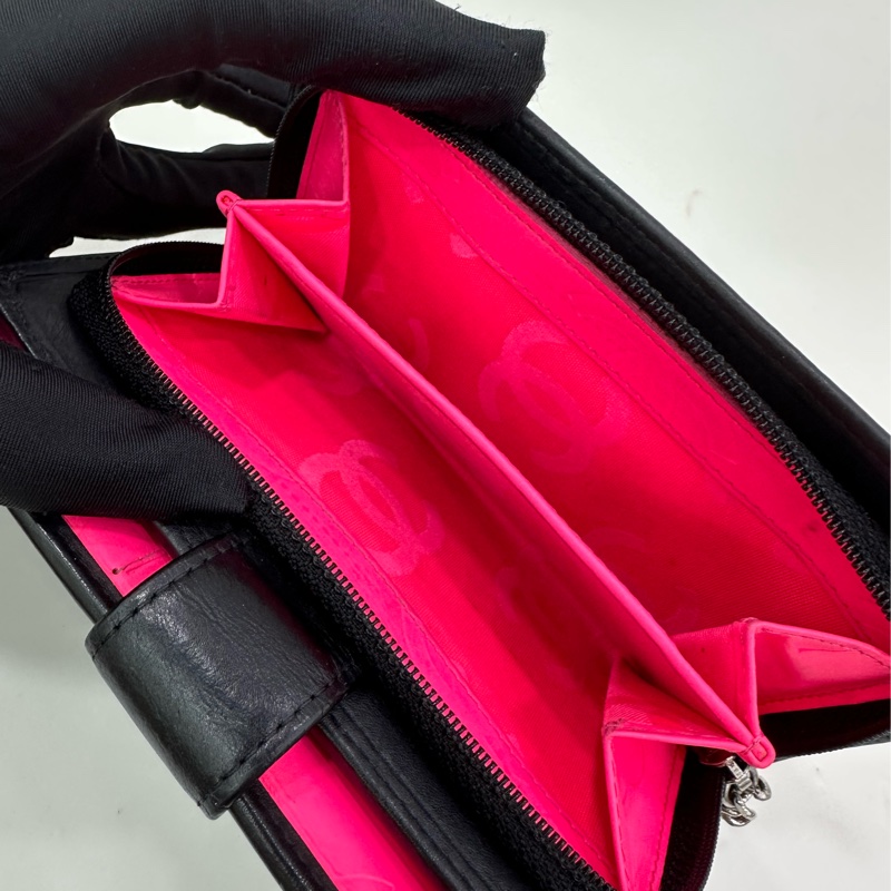 Chanel 香奈兒 康鵬中長款皮夾 12開 尺寸10*15-6