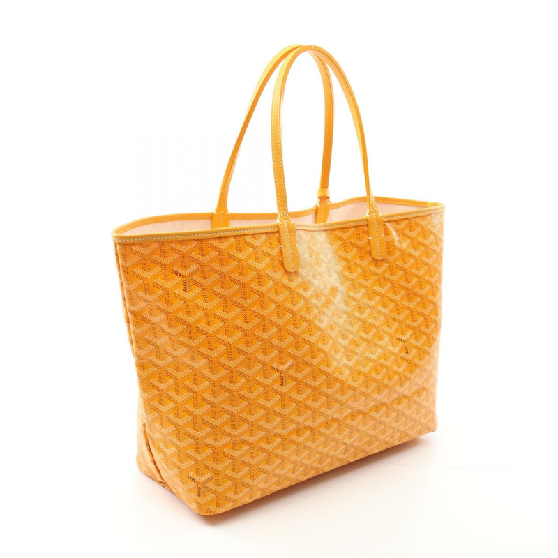 GOYARD Saint Louis PM 手袋 帆布 皮革 橘色 多色 二手 女士-1