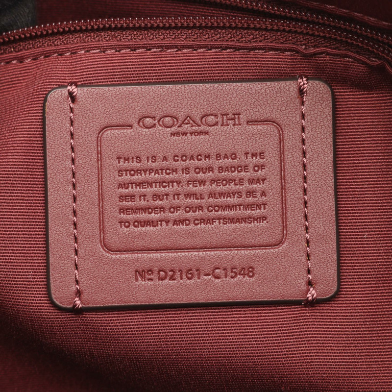 COACH DEMPSEY TOTE 40 OUTLINE SIGNATURE 包 C1548 帆布皮革米色二手-3