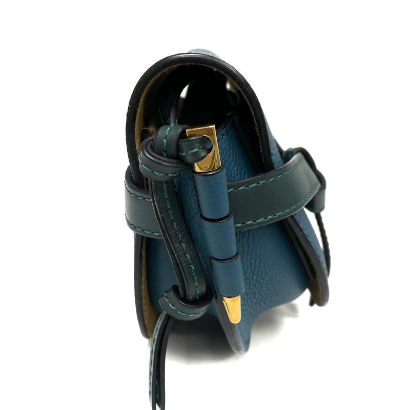 ☆ Loewe 羅意威 Blue Calfskin Mini Gate Shoulder Bag 藍色小牛皮肩背袋 - 257015661-4