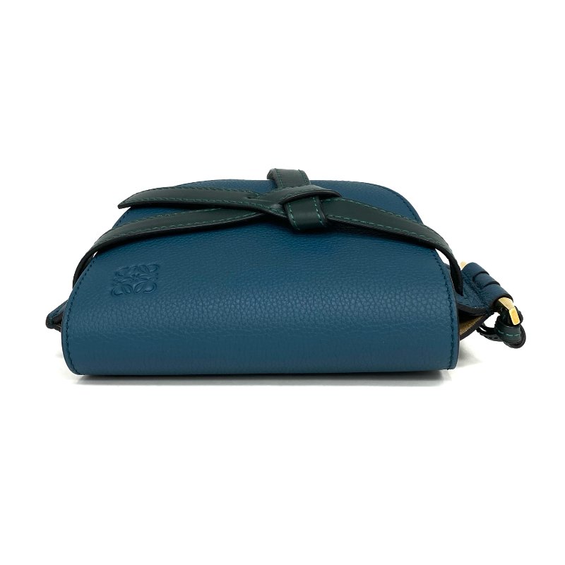 ☆ Loewe 羅意威 Blue Calfskin Mini Gate Shoulder Bag 藍色小牛皮肩背袋 - 257015661-7