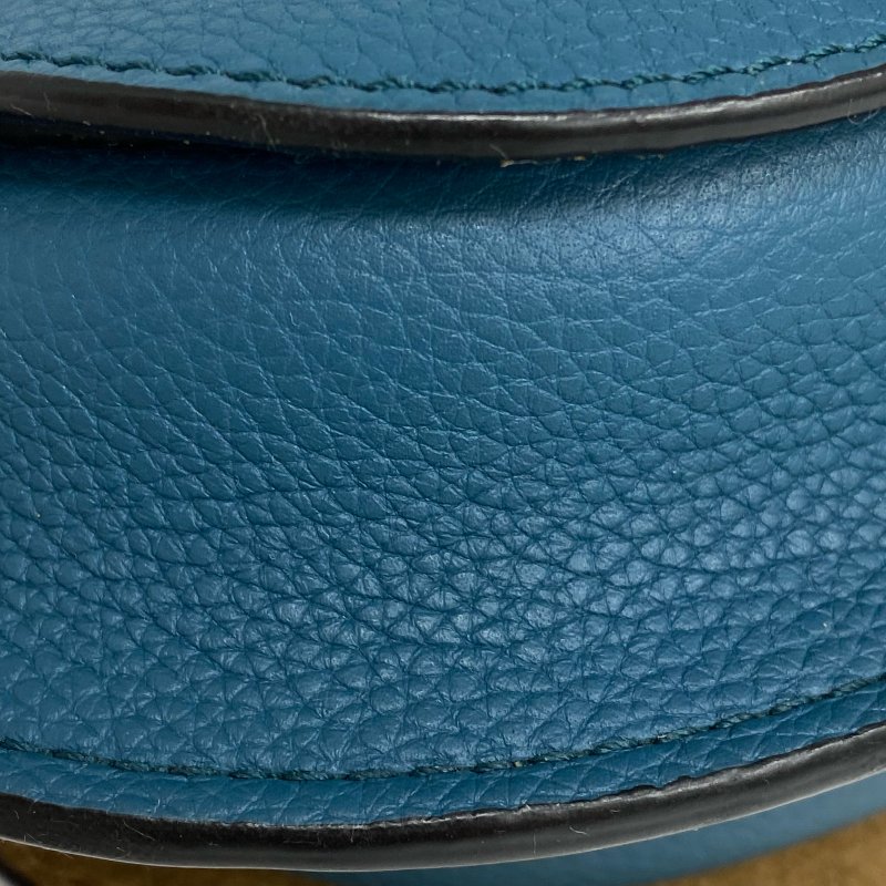 ☆ Loewe 羅意威 Blue Calfskin Mini Gate Shoulder Bag 藍色小牛皮肩背袋 - 257015661-9