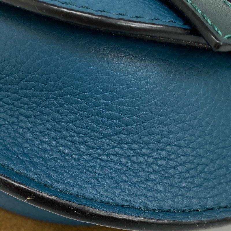 ☆ Loewe 羅意威 Blue Calfskin Mini Gate Shoulder Bag 藍色小牛皮肩背袋 - 257015661-10