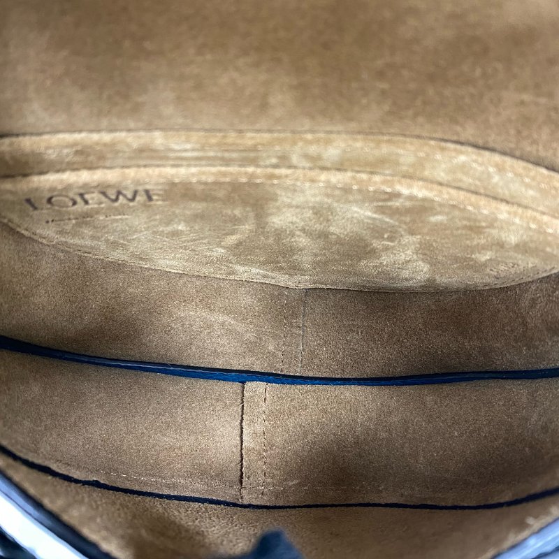 ☆ Loewe 羅意威 Blue Calfskin Mini Gate Shoulder Bag 藍色小牛皮肩背袋 - 257015661-16