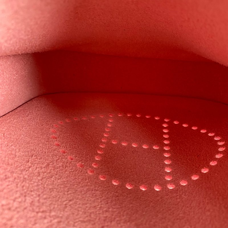 △ Hermes 愛馬仕 3Q Rose Sakura Clemence Calfskin Palladium Plated Metal Evelyn 16 Shoulder Bag Stamp K 3Q櫻花粉色粒紋小牛皮鍍鈀金屬肩背袋K刻 - 257017311-14