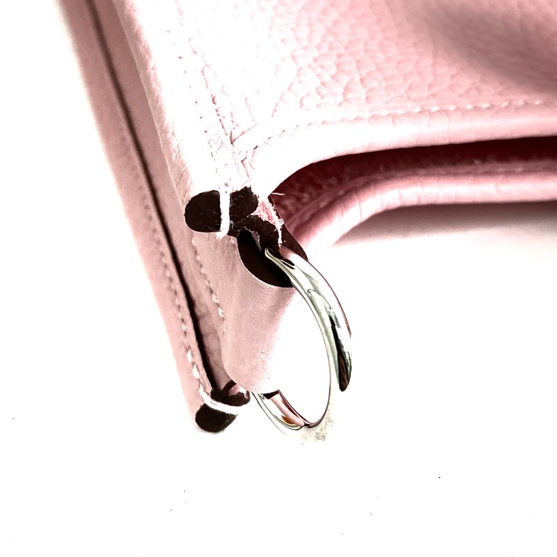 △ Hermes 愛馬仕 3Q Rose Sakura Clemence Calfskin Palladium Plated Metal Evelyn 16 Shoulder Bag Stamp K 3Q櫻花粉色粒紋小牛皮鍍鈀金屬肩背袋K刻 - 257017311-16