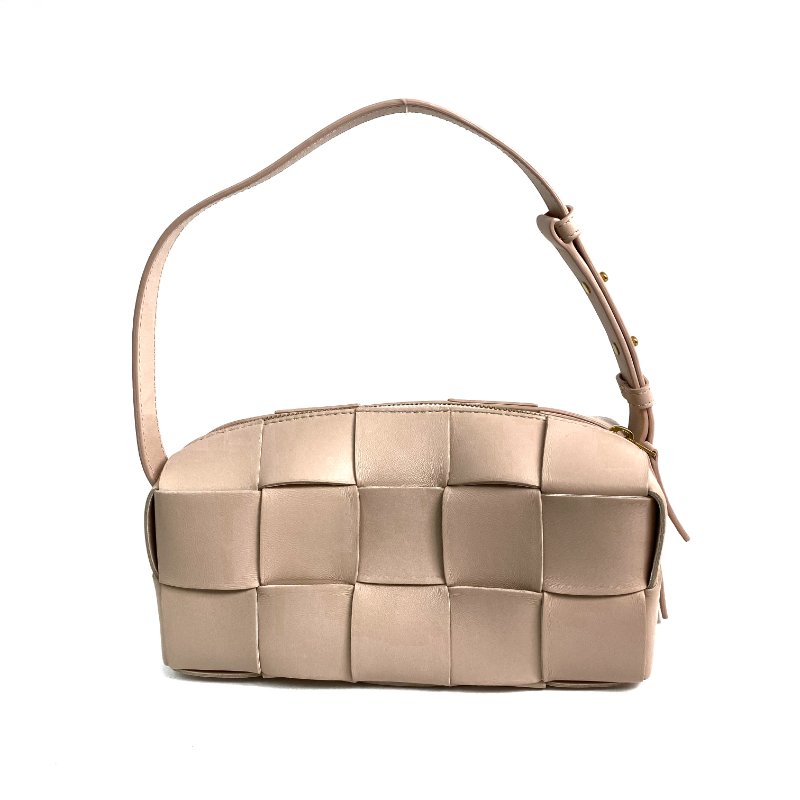 △ Bottega Veneta 寳緹嘉 Pink Lambskin Brick Cassette One Shoulder Bag 粉紅色小羊皮單肩袋 - 257016677-2