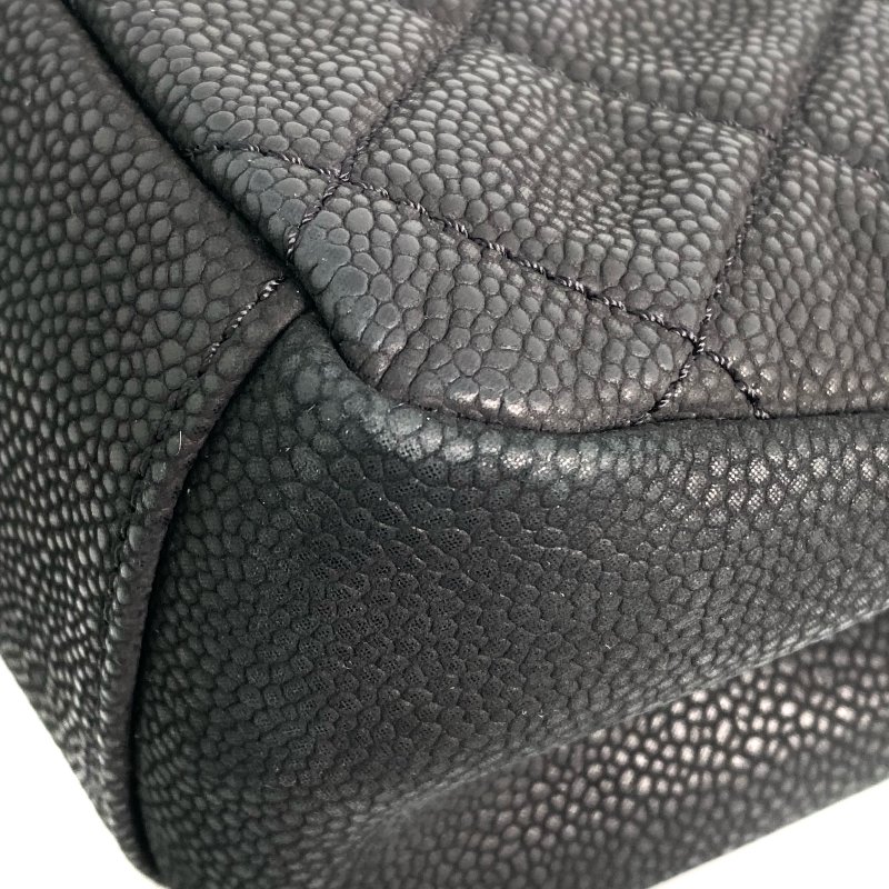 △ Chanel 香奈兒 Black Caviar Skin Gold Tone Metal Single Flap Chain Shoulder Bag A67622 No.17 黑色粒紋小牛皮金色金屬鎖鏈肩背袋No.17 - 257016995-9