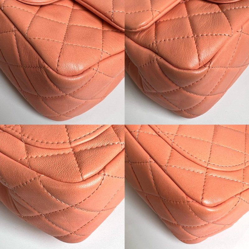 CHANEL CF方胖金球鍊包羊皮粉 AS1786/晶片款-10