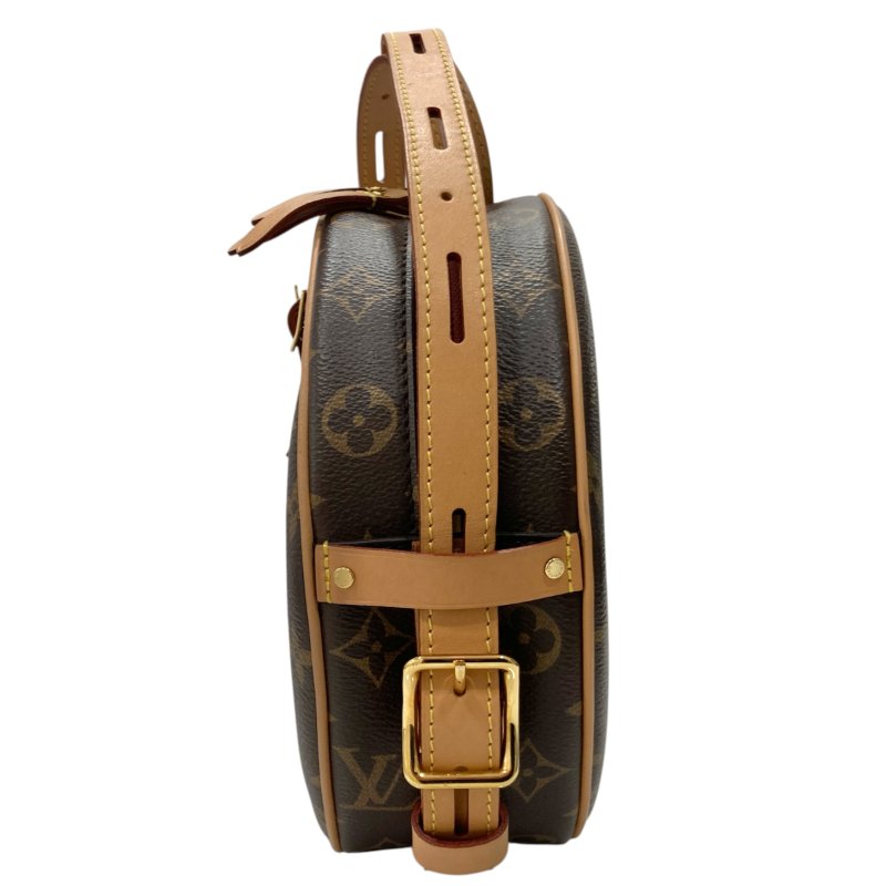 LOUIS VUITTON 路易威登 M52294 BOITE CHAPEAU SOUPLE PM 飯盒包 帆布肩背 圓餅包 老花 棕色 金釦-3