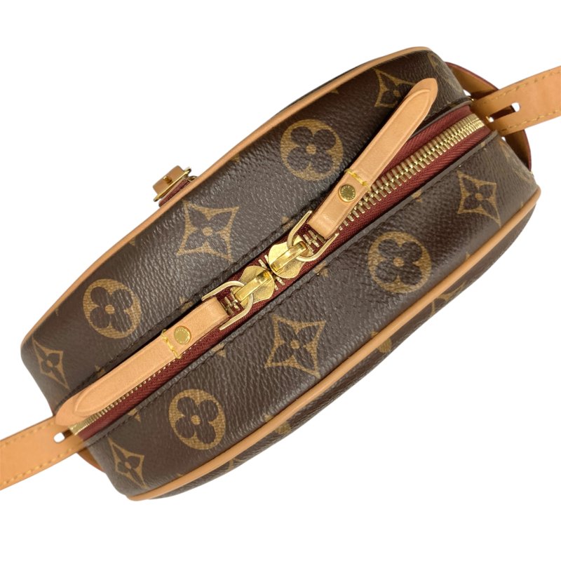 LOUIS VUITTON 路易威登 M52294 BOITE CHAPEAU SOUPLE PM 飯盒包 帆布肩背 圓餅包 老花 棕色 金釦-5