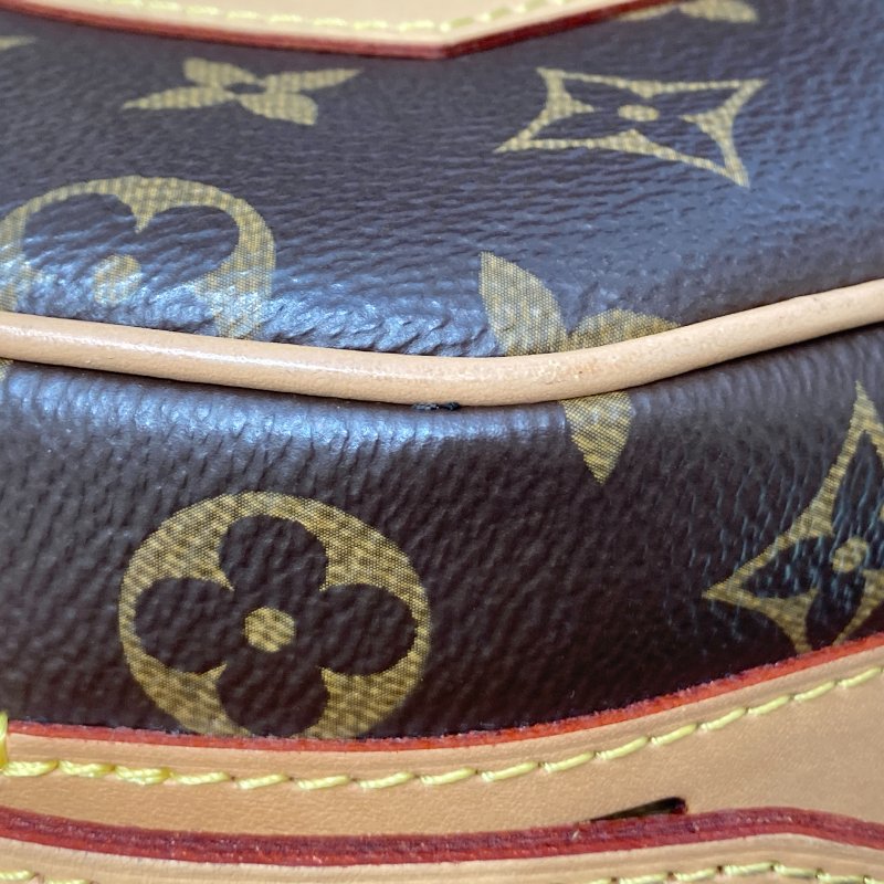 LOUIS VUITTON 路易威登 M52294 BOITE CHAPEAU SOUPLE PM 飯盒包 帆布肩背 圓餅包 老花 棕色 金釦-8
