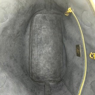 展示品出清 LV M45685 黑色全皮大字紋壓紋NeveFull MM包-7