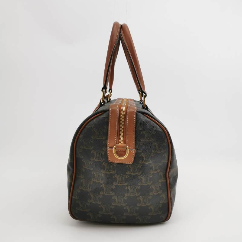 Celine Triomphe Canvas 大號 牛皮 拼色 標誌 印花 手提包-2