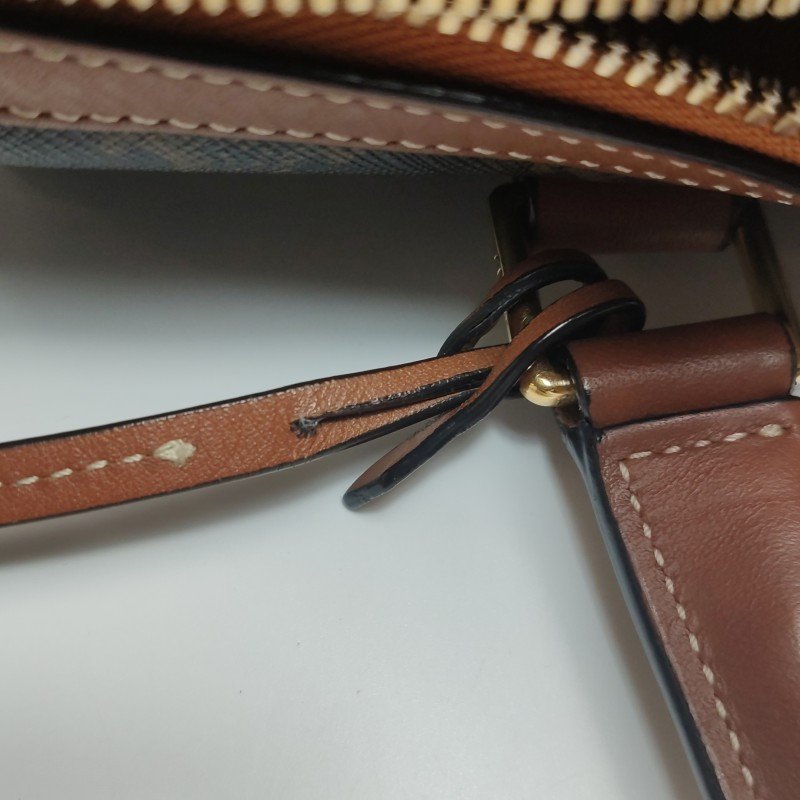 Celine Triomphe Canvas 大號 牛皮 拼色 標誌 印花 手提包-21