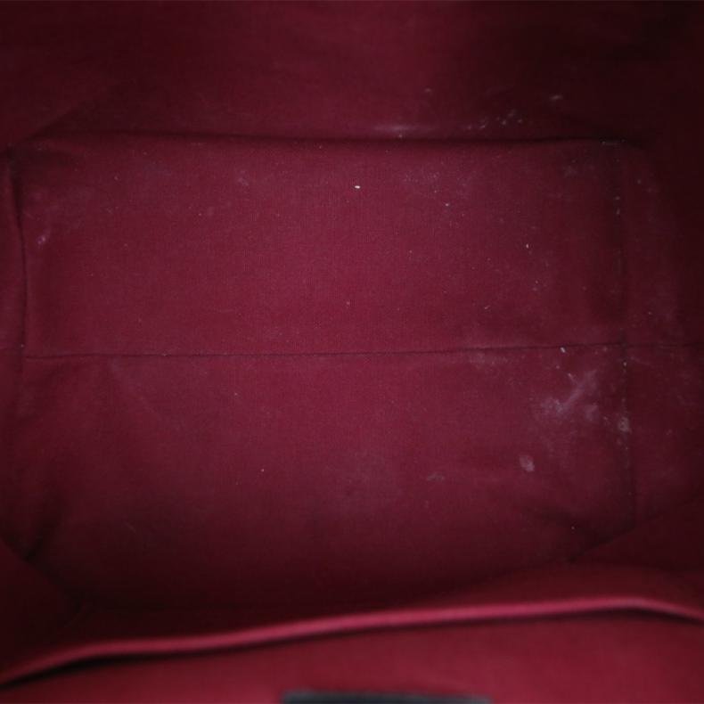 Montsouris 字母Logo掛飾 雙肩包 小號 23 黑色 PVC 晶片 老花-5