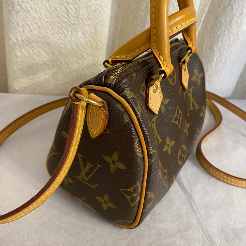 LOUIS VUITTON Nano Speedy 涂层帆布斜挎包 老款 絕版-2
