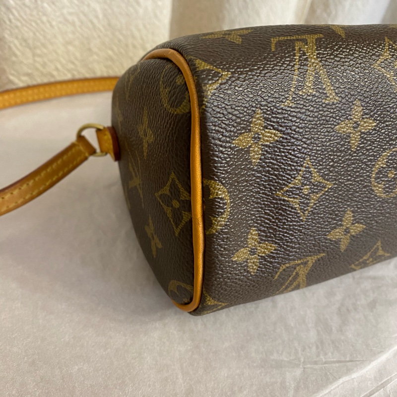 LOUIS VUITTON Nano Speedy 涂层帆布斜挎包 老款 絕版-3