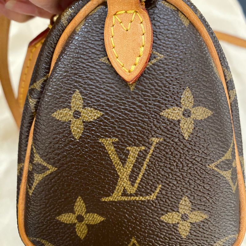 LOUIS VUITTON Nano Speedy 涂层帆布斜挎包 老款 絕版-8