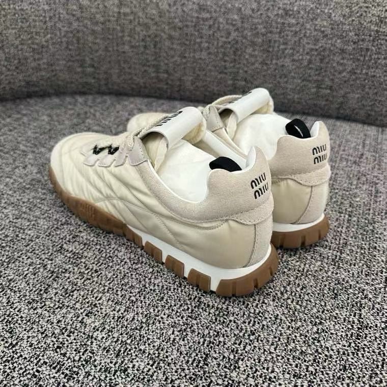 MIU MIU Tyre 機能性面料和麂皮運動鞋-2
