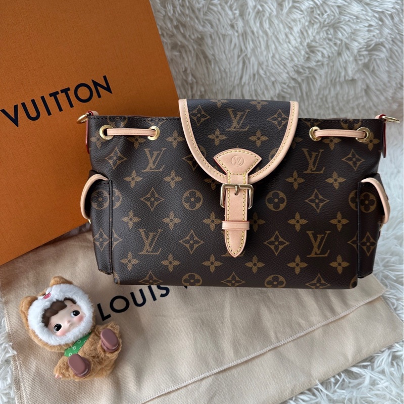全新 LOUIS VUITTON Lv 路易威登 奧德賽 小號 老花 單肩斜挎腋下包 肩帶可拆卸-0