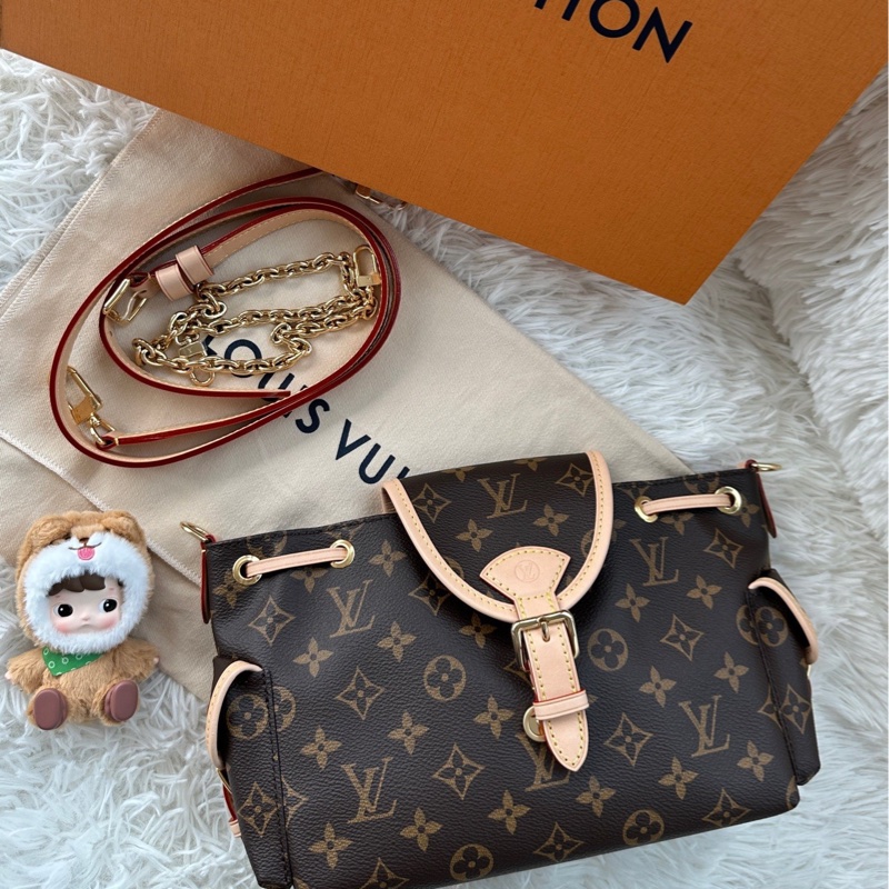 全新 LOUIS VUITTON Lv 路易威登 奧德賽 小號 老花 單肩斜挎腋下包 肩帶可拆卸-1