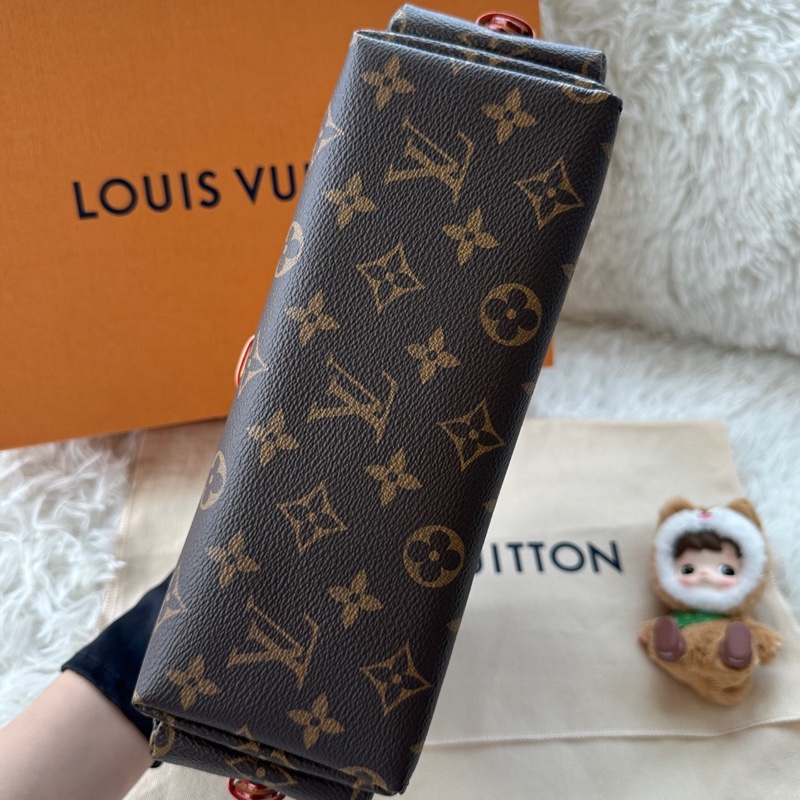 全新 LOUIS VUITTON Lv 路易威登 奧德賽 小號 老花 單肩斜挎腋下包 肩帶可拆卸-5