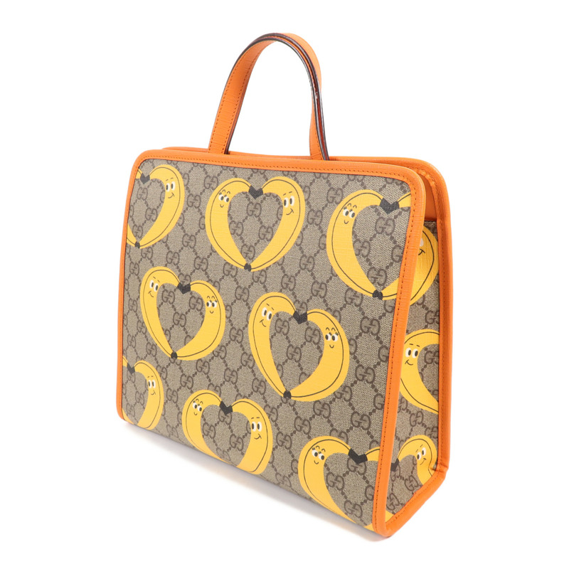 GUCCI 塗層帆布2 Way Shoulder Bag銀扣手挽肩背兩用袋-2