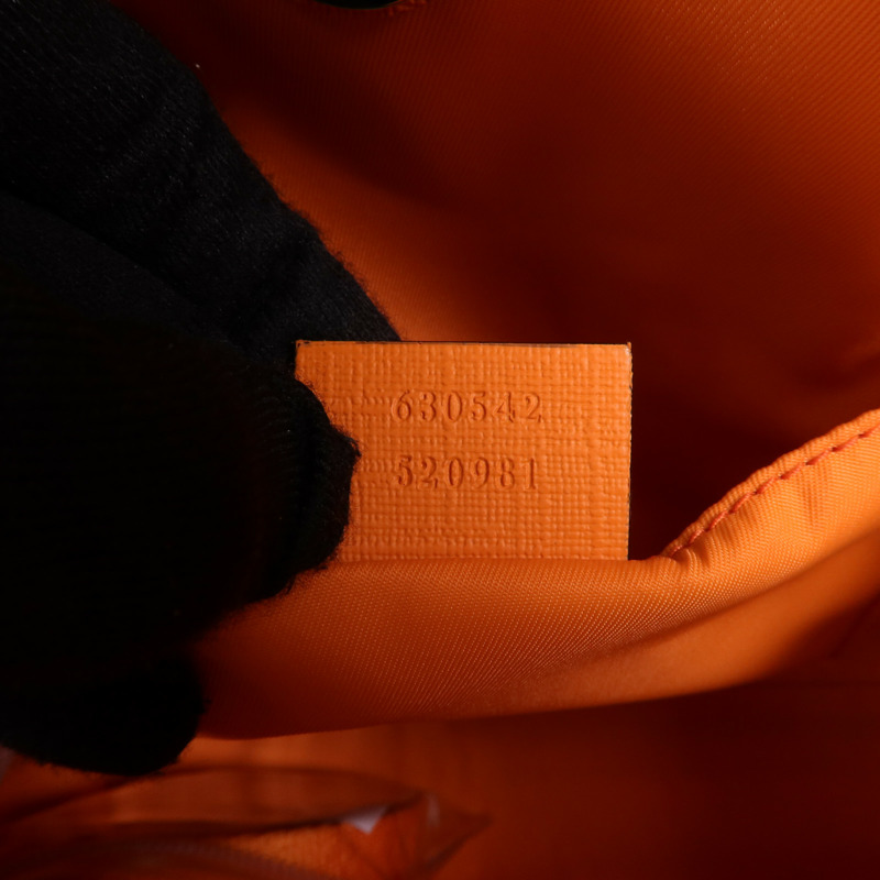 GUCCI 塗層帆布2 Way Shoulder Bag銀扣手挽肩背兩用袋-6