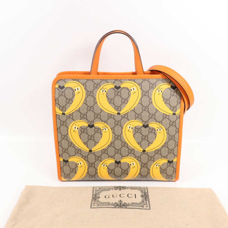 GUCCI 塗層帆布2 Way Shoulder Bag銀扣手挽肩背兩用袋-9