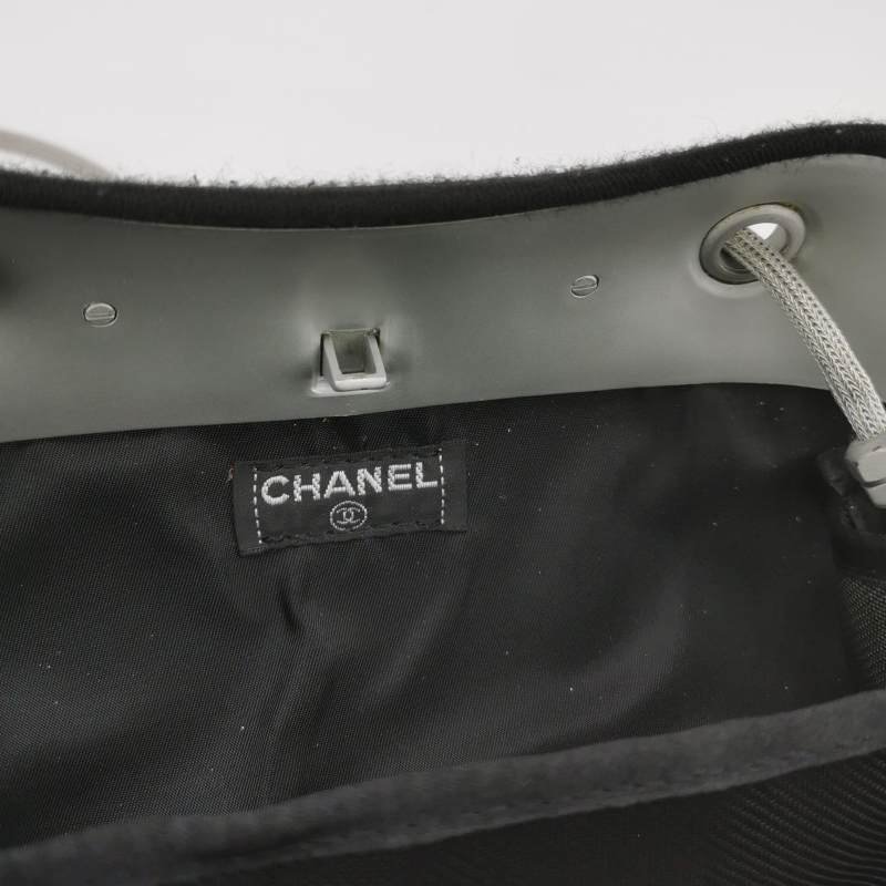 Chanel 純色 雙C Logo 標誌 中古 斜背包 單肩包-7