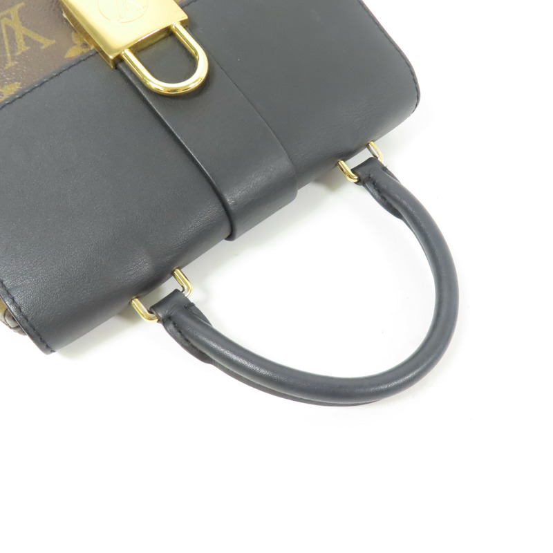 LOUIS VUITTON Monogram Locky BB金扣手挽肩背兩用袋-9