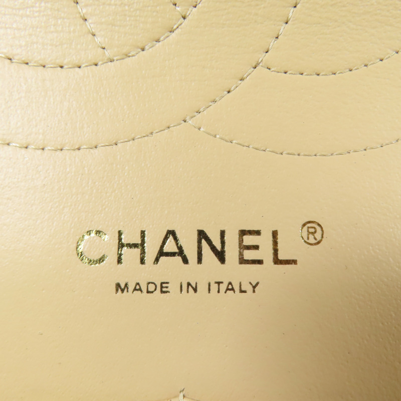 CHANEL 牛皮皮革Large Classic金扣鏈帶肩背袋-13