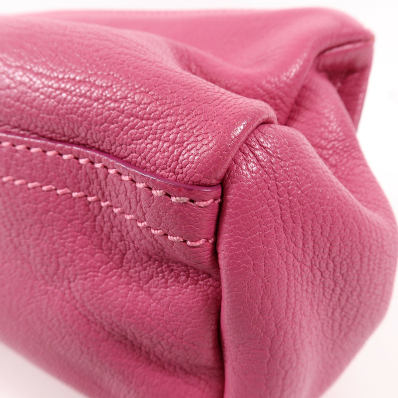 GIVENCHY 牛皮皮革Pandora Mini銀扣肩背袋-10