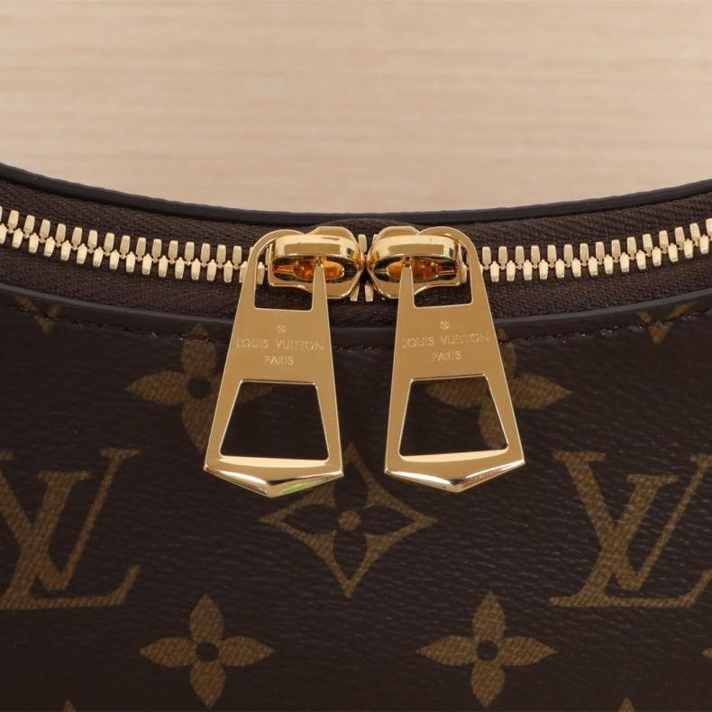 BOULOGNE 牛角包 可拆卸肩帶 老花 PVC 晶片-4