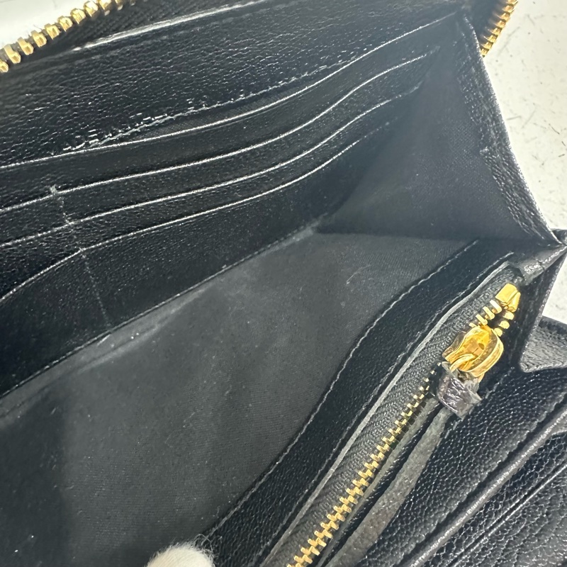 balenciaga 390187 黑皮金釦機車長夾-24
