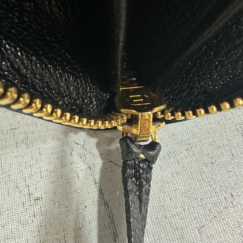 balenciaga 390187 黑皮金釦機車長夾-37