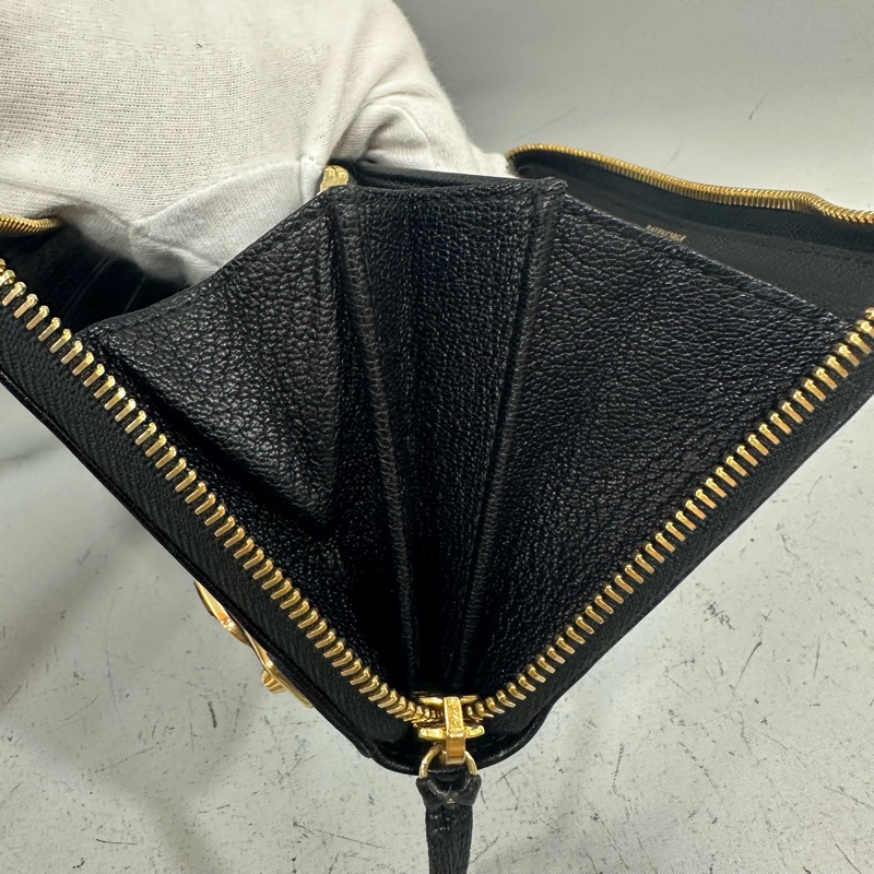 balenciaga 390187 黑皮金釦機車長夾-38