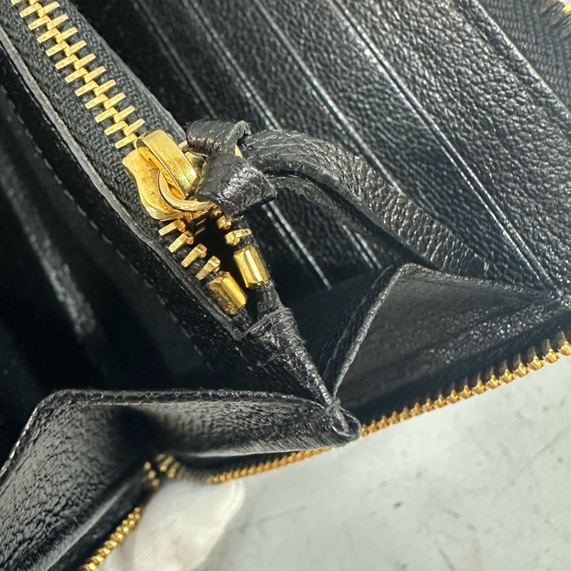 balenciaga 390187 黑皮金釦機車長夾-40